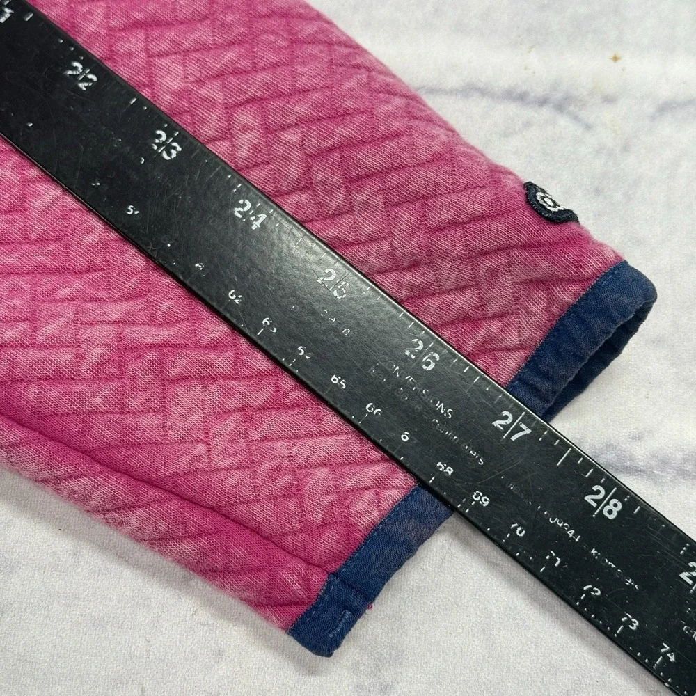 Chubbies 1/4 Zip Quilted Pullover Mens L Pink Blue Sweater‎ Jacket NWT Casual